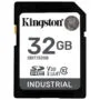 Kingston Industrial SDHC 32GB - UHS-I U3 V30 Class 10 A1, pSLC, -40° to 85°C, Black