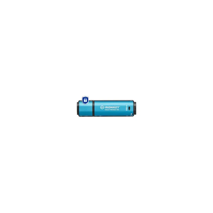 Kingston IronKey Vault Privacy 50 - 512GB USB-A 3.2 Gen1 Encrypted Flash Drive (AES-256, FIPS 197) Black/Blue — image 1