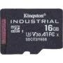 Kingston microSDHC Industrial Card 16GB pSLC - Single Pack with Adapter