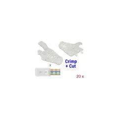 Kink protection for RJ45 Crimp+Cut plugs