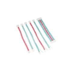 Kolink Core Adept Braided Cable Extension Kit - Brilliant White Neon Blue Pure Pink