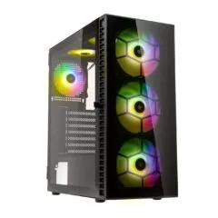 Kolink Observatory HF Glass ARGB Midi Tower Case - Black