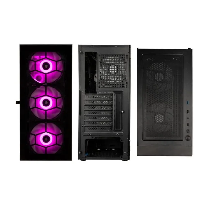 Kolink Observatory HF Glass ARGB Midi Tower Case - Black — image 10