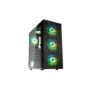 Kolink Observatory HF Plus Mesh ARGB Midi Tower Case Black with 6x ARGB PWM Fans (5x140mm 1x120mm) - 5999094006461