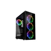 Kolink Observatory Lite RGB Midi-Tower Tempered Glass Black