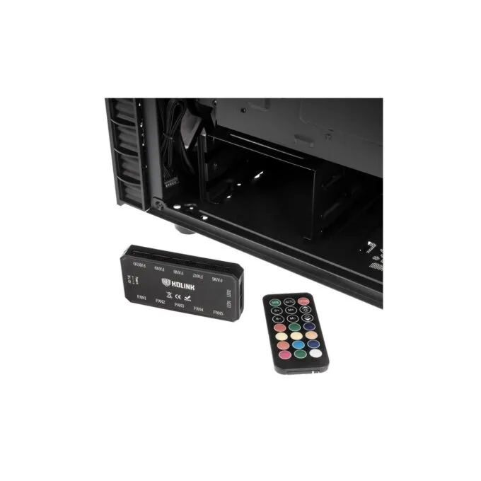 Kolink Observatory Lite RGB Midi-Tower Tempered Glass Black — image 8