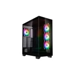 Kolink Unity Arena ARGB Midi Tower - Black, E-ATX, 420mm GPU, 4 ARGB Fans