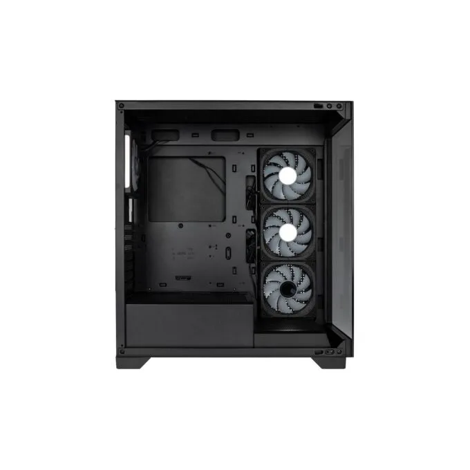 Kolink Unity Peak ARGB Midi Tower Showcase - Black - ATX, 400mm GPU Clearance, 4x Pre-Installed ARGB Fans — image 3