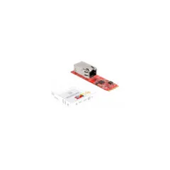 Konverter M.2 Key B+M Stecker zu 1 x RJ45 2,5 Gigabit LAN Port horizontal, LAN-Adapter