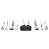 KVM Switch USB 2x Level One Audio