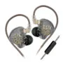 KZ EDX LITE Transparent Grey With MIC - IEM 3,5 In Ear Monitor Earphones, Super-Linear, HIFI bass, N