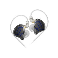 KZ ZSN PRO 2 Black Blue No Mic - IEM 3,5 In Ear Monitor Earphones, Hybrid 1BA+1DD 10mm, metal, HIFI