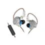 KZ ZSN PRO Blue Mic - IEM 3,5 In Ear Monitor Earphones, Dynamic Hybrid Dual Driver 1BA+1DD
