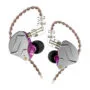 KZ ZSN PRO Purple No Mic - IEM 3,5 In Ear Monitor Earphones, Dynamic Hybrid Dual Driver 1BA+1DD