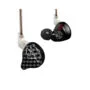 KZ ZST Black No Mic - IEM 3,5 In Ear Monitor Earphones, Dynamic Hybrid Dual Driver 1BA+1DD