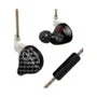 KZ ZST Black With Mic - IEM 3,5 In Ear Monitor Earphones, Dynamic Hybrid Dual Driver 1BA+1DD