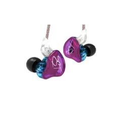 KZ ZST Purple No Mic - IEM 3,5 In Ear Monitor Earphones, Dynamic Hybrid Dual Driver 1BA+1DD