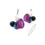 KZ ZST Purple With Mic - IEM 3,5 In Ear Monitor Earphones, Dynamic Hybrid Dual Driver 1BA+1DD