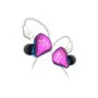 KZ ZST X Purple No Mic - IEM 3,5 In Ear Monitor Earphones, Dynamic Hybrid Dual Driver 1BA+1DD, 2x ma