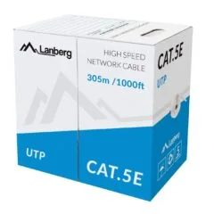 Lanberg CAT5E UTP CCA Cable - LCU5-10CC - CAT5E UTP CCA Cable 305m Grey
