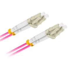 Lanberg Fiber Patch Cord - LC UPC-LC UPC MM 50/125 Duplex OM4 LSZH 10.0m