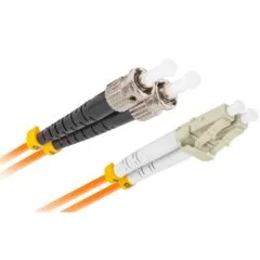 Lanberg Fiber Patch Cord - ST, LC, UPC, MM, 50/125, Duplex, OM2, LSZH, 5.0m