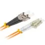 Lanberg Fiber Patch Cord - ST UPC-LC UPC MM 50 125 Duplex OM2 LSZH 1.0m