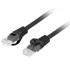 Lanberg Patch Cable - CAT.6 UTP CU LSZH 0.5m Black
