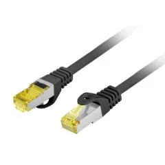 Lanberg Patch Cable - CAT.6A S FTP CU LSZH 0.25m Black