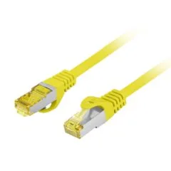 Lanberg Patch Cable CAT.6A S FTP CU LSZH 0.5m Yellow - CAT.6A S FTP CU LSZH 0.5m Yellow