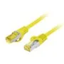Lanberg Patch Cable CAT.6A S FTP CU LSZH 0.5m Yellow - CAT.6A S FTP CU LSZH 0.5m Yellow