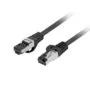 Lanberg Patch Cable - CAT8.1 S FTP CU LSZH 0.25m Black