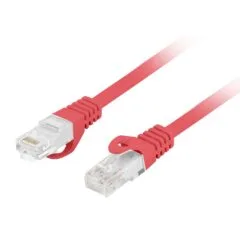 Lanberg Patch Cable - PCU6-10CU-0025-R - CAT.6 UTP CU LSZH 0.25m Red