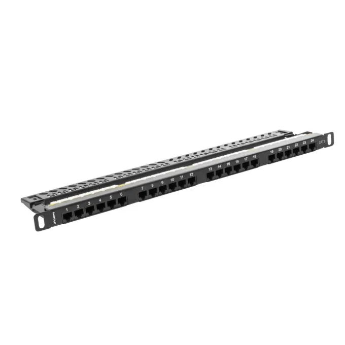 Lanberg Patch Panel - 24-Port 0.5U 19' CAT6 UTP Black — image 2