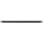 Lanberg Patch Panel - 24-Port 0.5U 19' CAT6 UTP Black