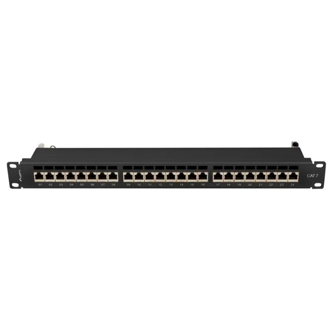 Lanberg Patch Panel - PPS7-1024-B - 24-Port 1U 19' CAT7 FTP Shielded Black — image 4