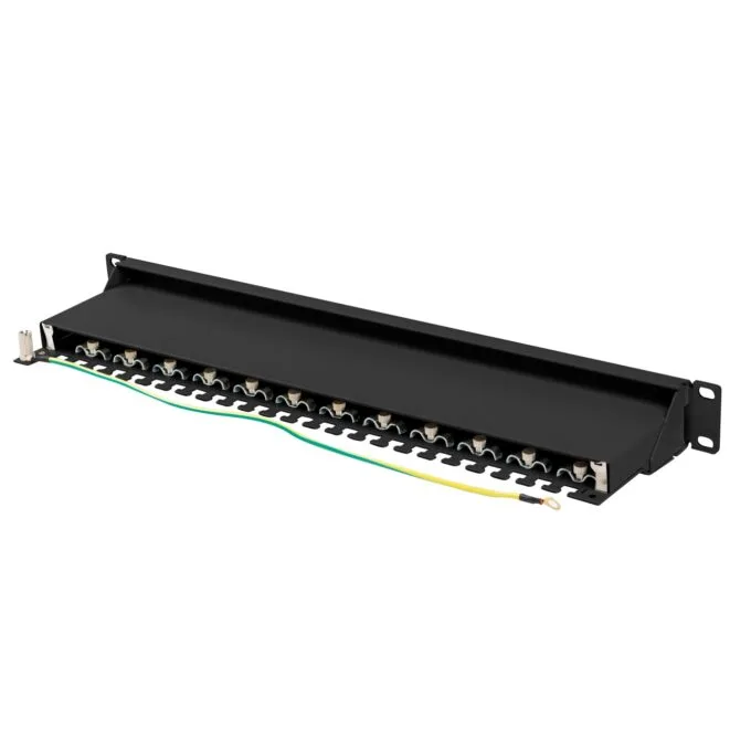 Lanberg Patch Panel - PPS7-1024-B - 24-Port 1U 19' CAT7 FTP Shielded Black — image 5