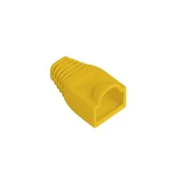 Lanberg RJ45 Strain Relief Boot Cap - PLB-1000-Y - Pack of 100 Yellow