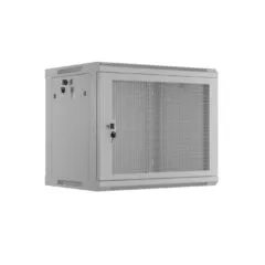 Lanberg Wall Rack 19'' with Perforated Door - 4U 45cm Grey FLAT PACKED