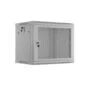 Lanberg Wall Rack 19'' with Perforated Door - 4U 45cm Grey FLAT PACKED