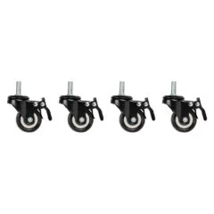 Lanberg Wall Rack Castors with Thread & Brakes for Lanberg Racks - Set of 4