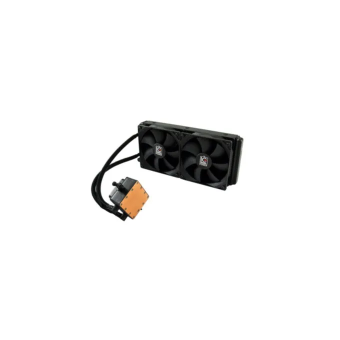 LC-Power Cosmo Cool LC-CC-240-LiCo - AIO Liquid 240 CPU Cooler, Black, 2x120mm Fans, up to 2200 RPM — image 1