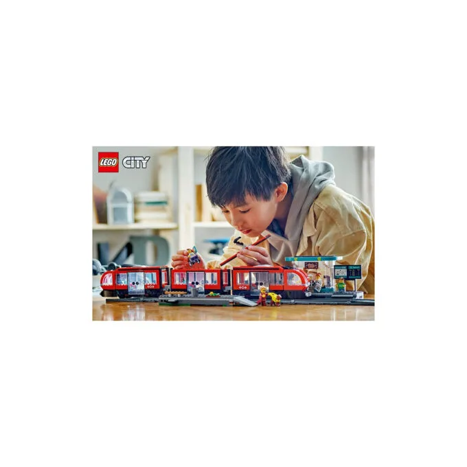 LEGO 60423 City Straßenbahn mit Haltestelle — image 16