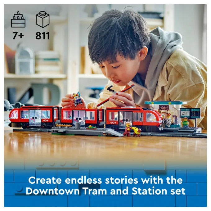 LEGO 60423 City Straßenbahn mit Haltestelle — image 17