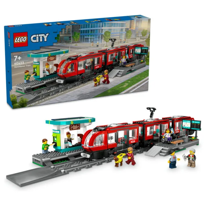 LEGO 60423 City Straßenbahn mit Haltestelle — image 3