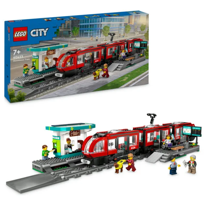 LEGO 60423 City Straßenbahn mit Haltestelle — image 4