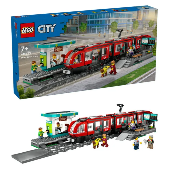 LEGO 60423 City Straßenbahn mit Haltestelle — image 5