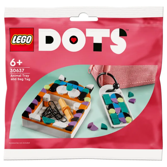 LEGO Dots Polybag-Tier-Ablageschale PolybagTierAblageschale & Taschenanhänger(30637) — image 1