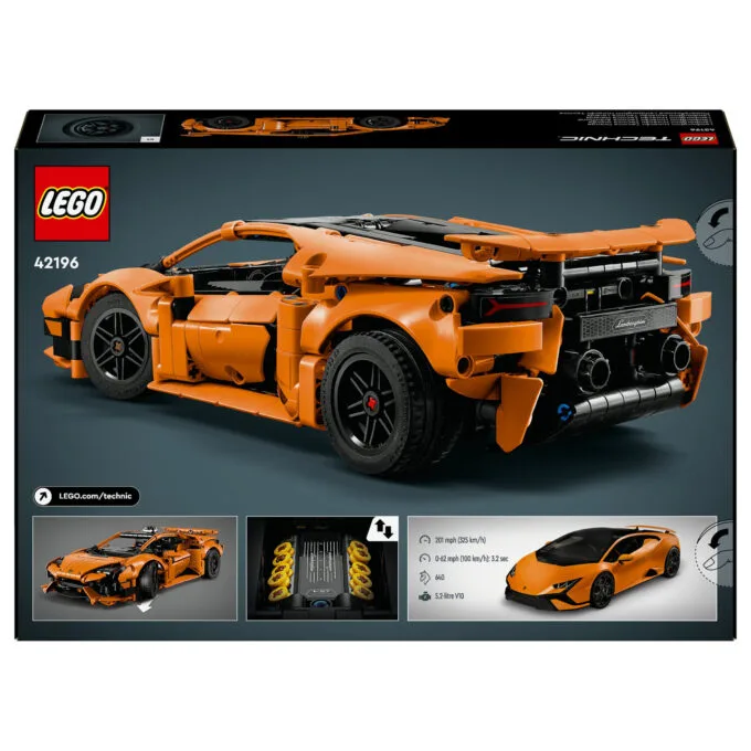 LEGO Technic 42196 Lamborghini Huracán Tecnica Orange — image 23