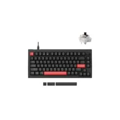 Lemokey X4 QMK Wired Mechanical Keyboard 75% Brown Switch US Layout